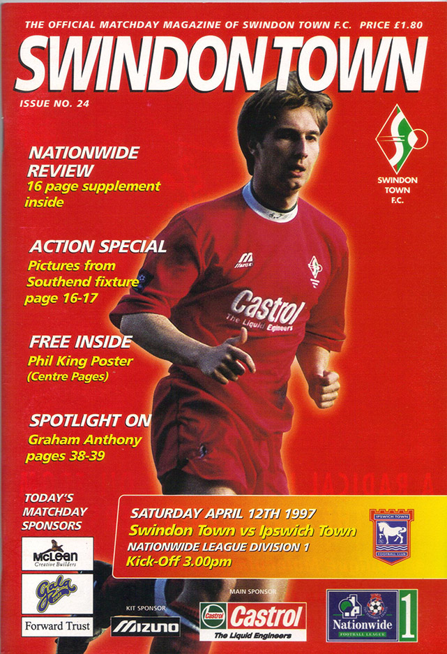 <b>Saturday, April 12, 1997</b><br />vs. Ipswich Town (Home)